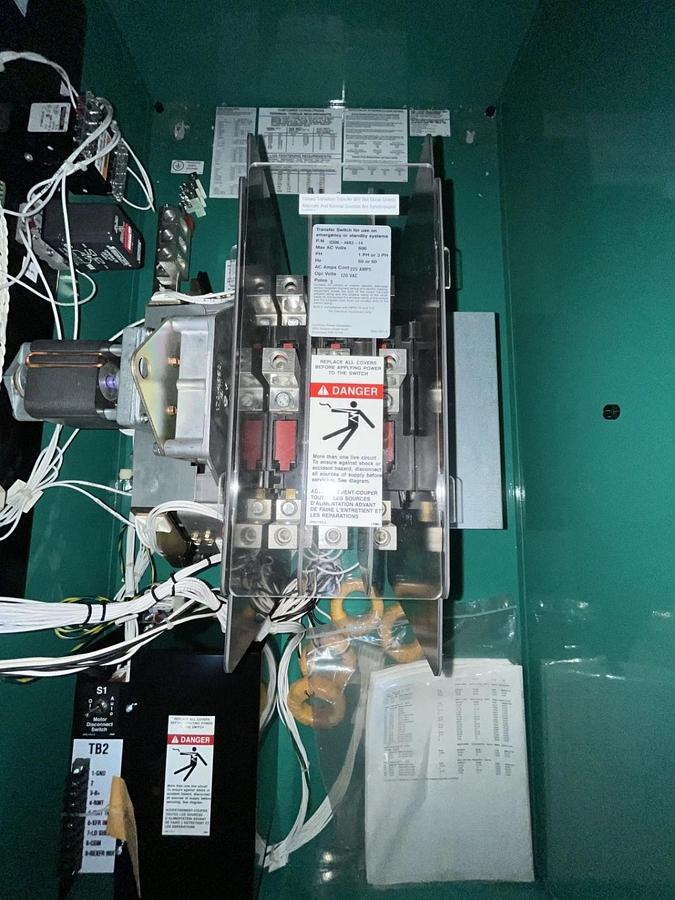 Used 225 Amp 208V Cummins CHPCB Spec. A Automatic Transfer Switch - S/N: J16M108379