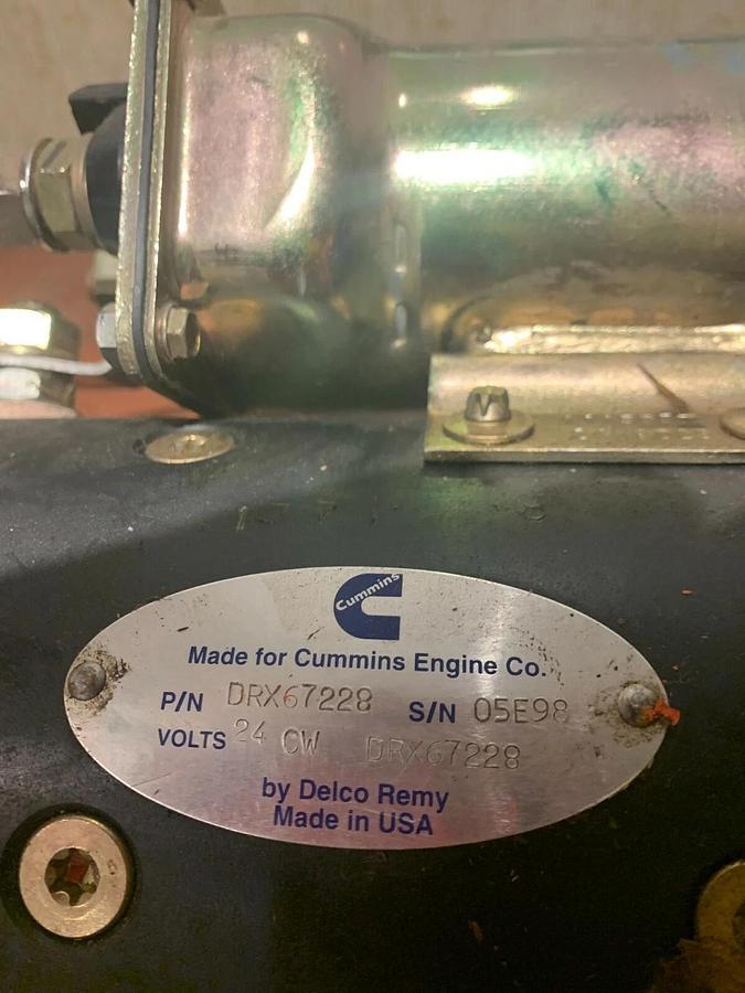 Used Used Cummins Delco Remy DRX67228 24V CW Starter | S/N: 05E98