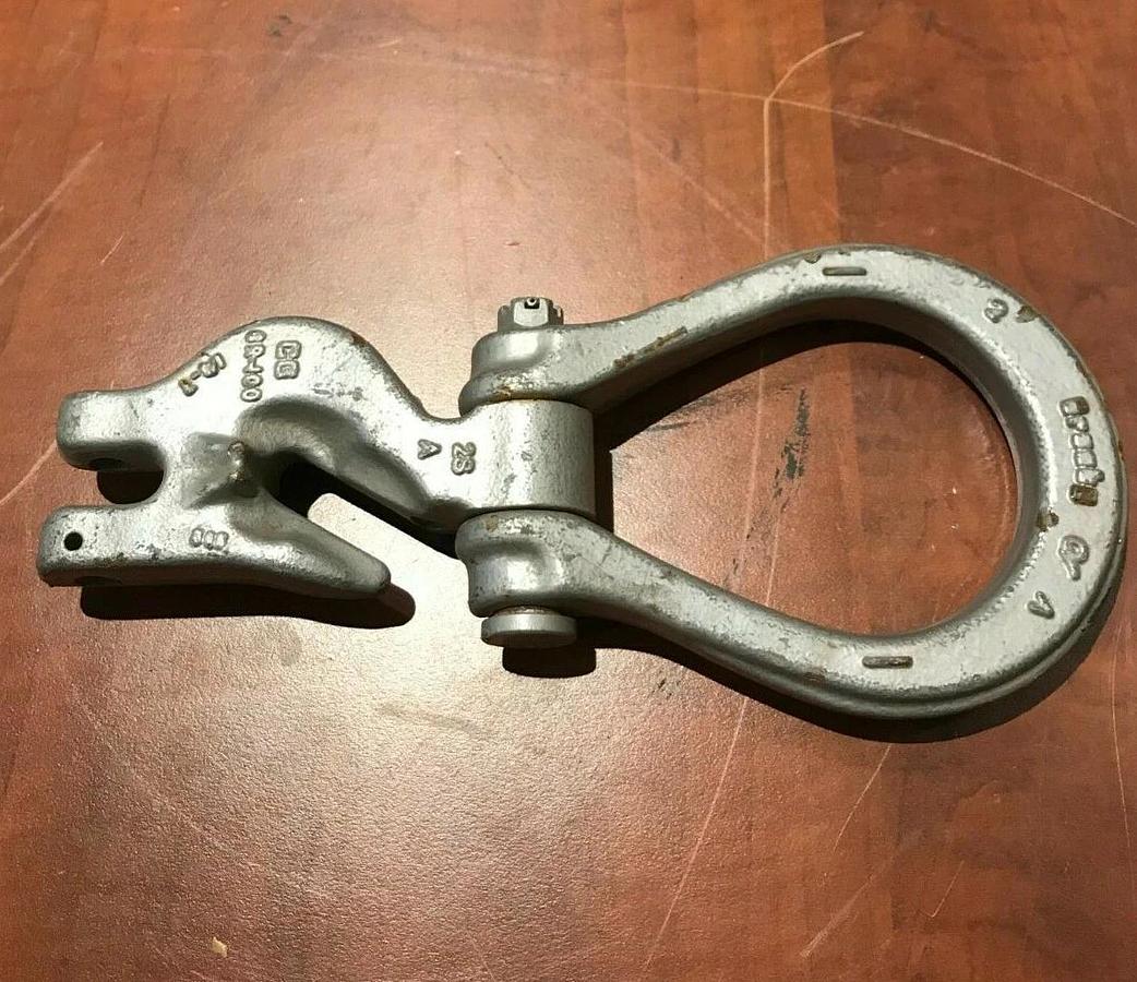 New Crosby A-1361 Eliminator 1/4" Single Grab Hook | 4,300 lbs. 1049797 GR 100