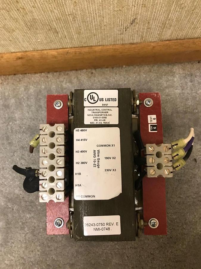Used Nova Industrial Control Transformer 750VA | 0163-01-0005