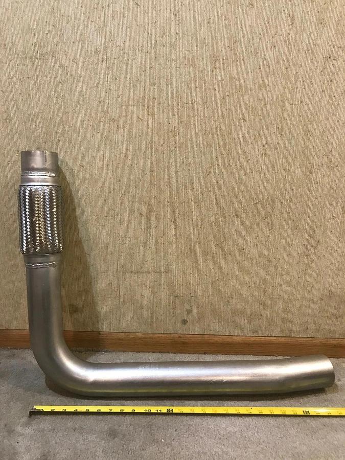 Used Cummins Flexible Exhaust Pipe Tube | P/N: A031A195 | C100-D6R C80-D6R C60-D6R