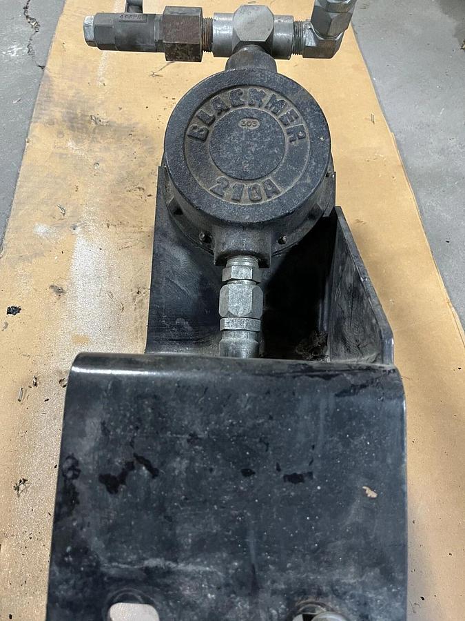 Used Blackmer 210A Rotary Hand Pump, Hose and Mount Assembly - P/N: 210A