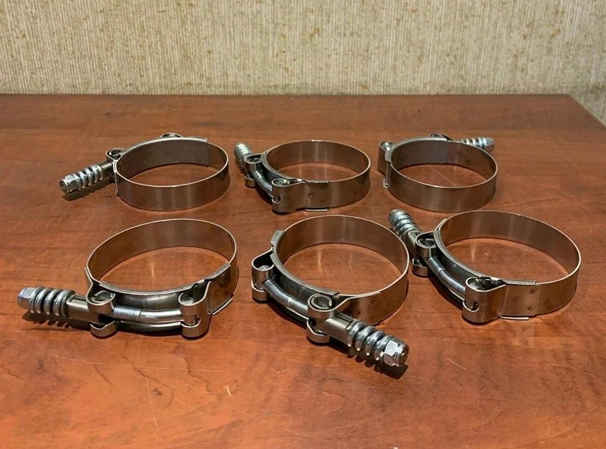 Used (6 Pack) Breeze 2.5" T-Bolt Hose Clamp | Cummins P/N: A034C656 (USA Made)