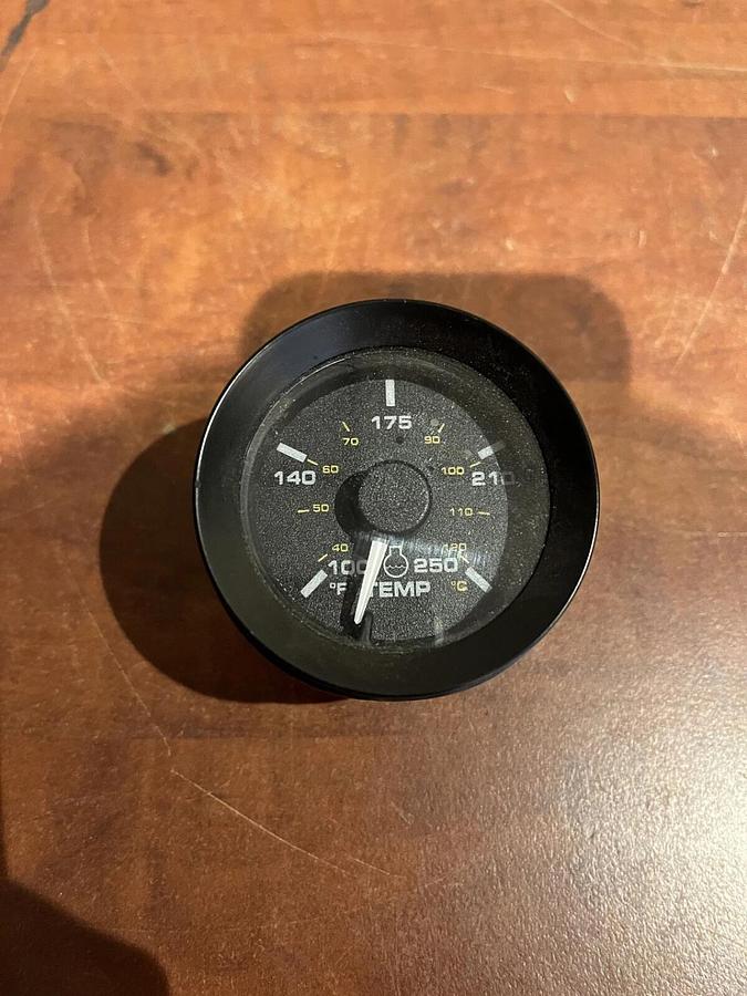 Used Generator Gauge Panel - Temp., Filter, Fuel & Oil Pressure Gauges w/ 5V Supply