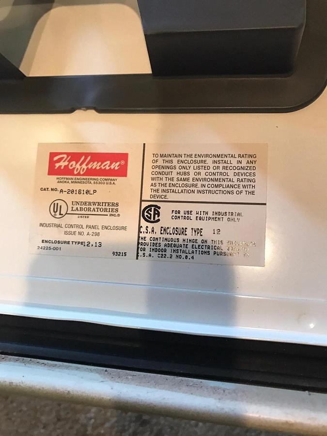 Used Ethernet Communications IO Module GE Fanuc Series 90-30 w/ Hoffman Enclosure