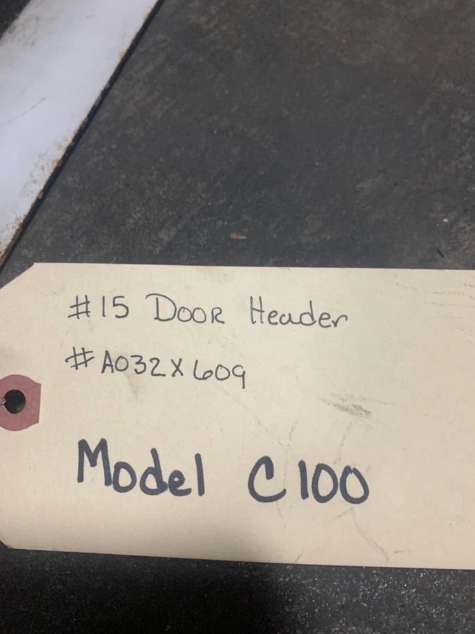 Used Used Genuine OEM Cummins Door Header Enclosure Panel C100D6R | P/N: A032X609