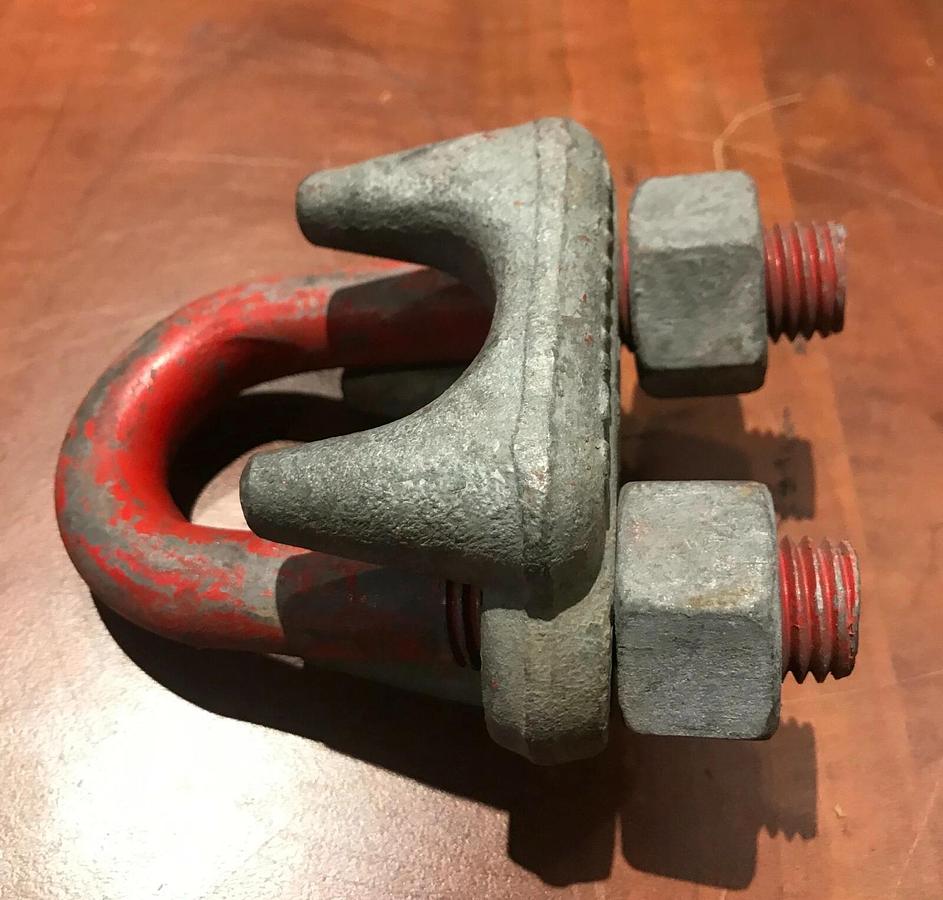 Genuine Crosby 1 3/8" Cable Saddle Clamp Wire Rope Clip | USA Rigging