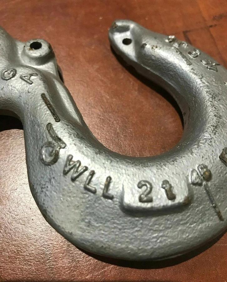 (2 Pack) Crosby 2 Ton (4,000 lbs.) Eye Hook Grade 100 | Lifting Rigging