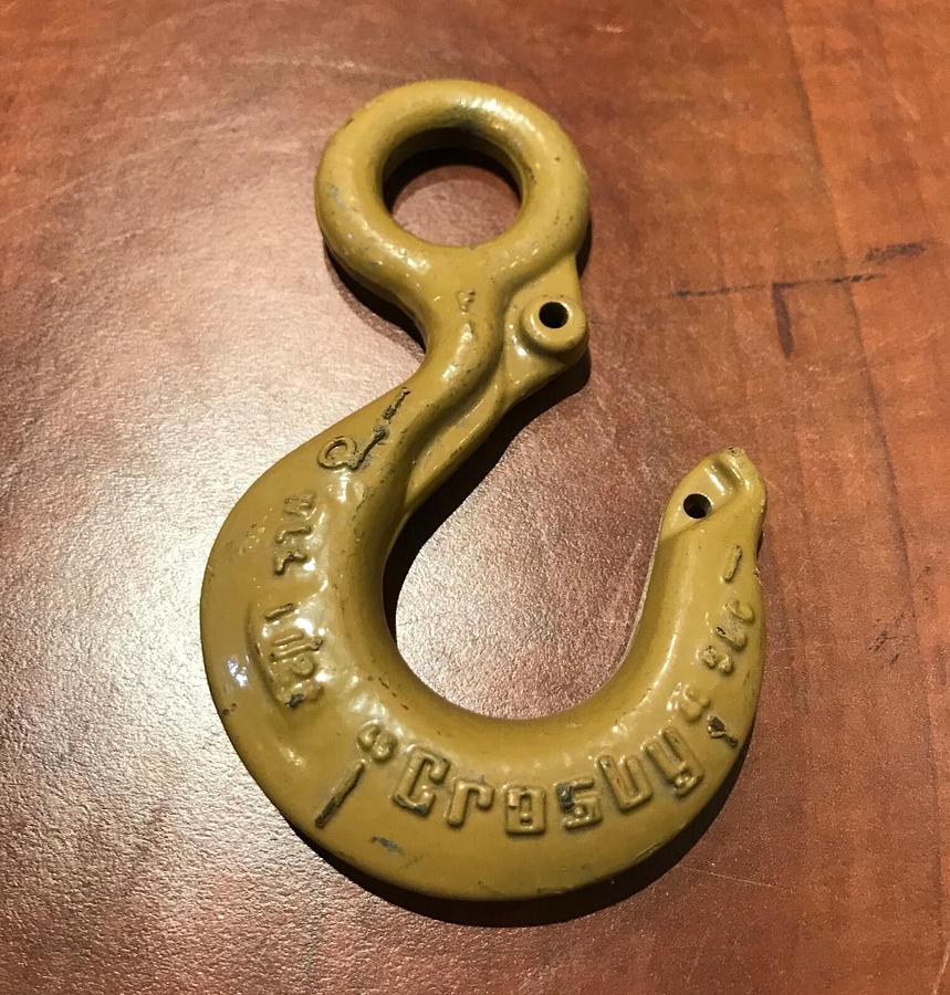New Crosby Lifting Rigging Hook WLL 1 1/2 Ton (3,000 lbs.) | USA