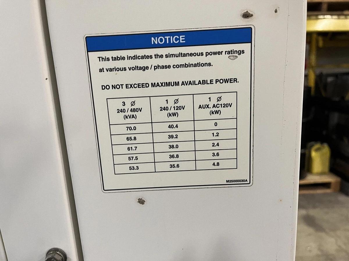 Used 70kVA Multiquip DCA-70SSJU4I Mobile Diesel Generator - S/N: 7305836