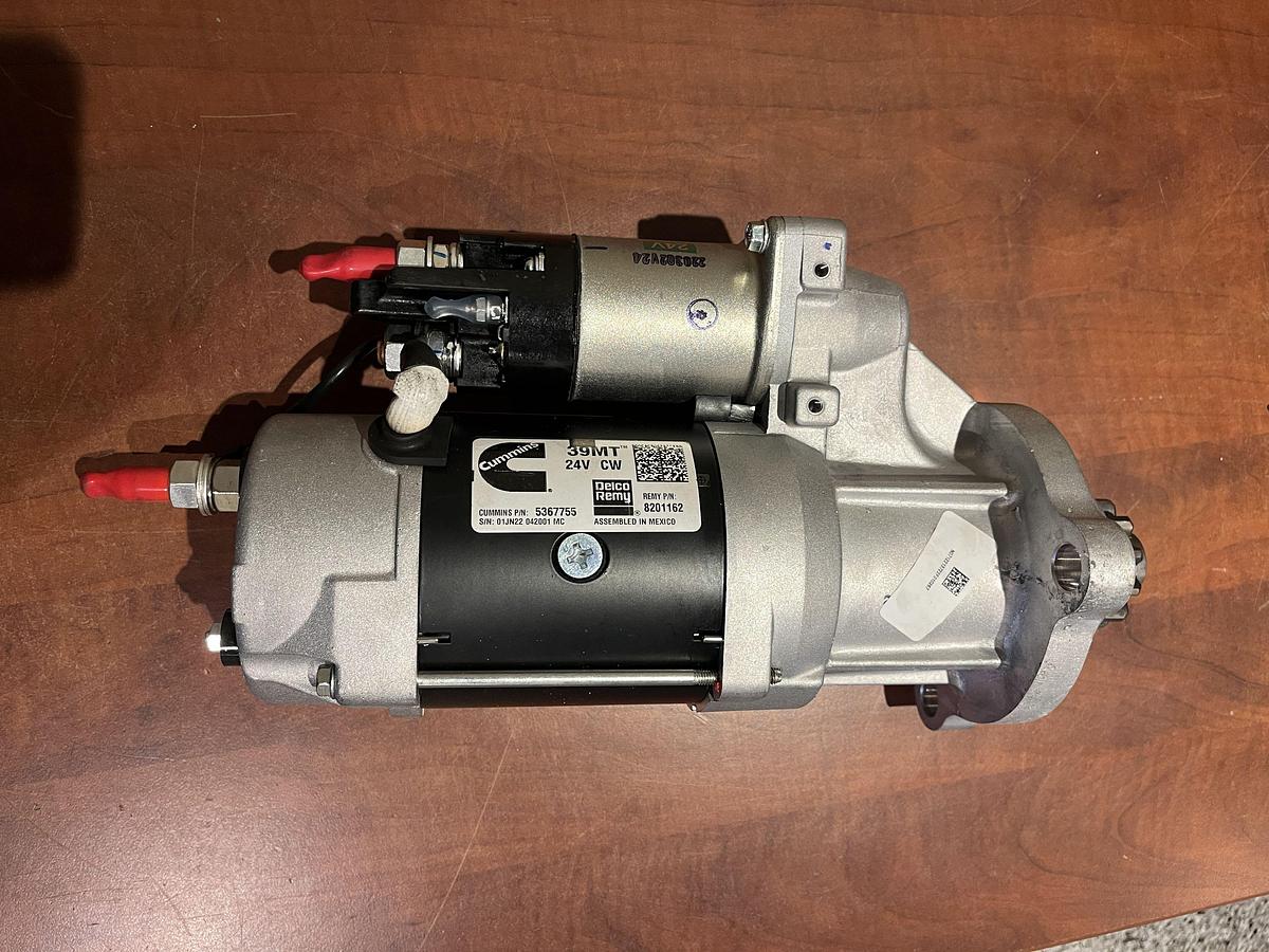 New Cummins 39MT 24V CW Starting Motor - P/N: 5367755
