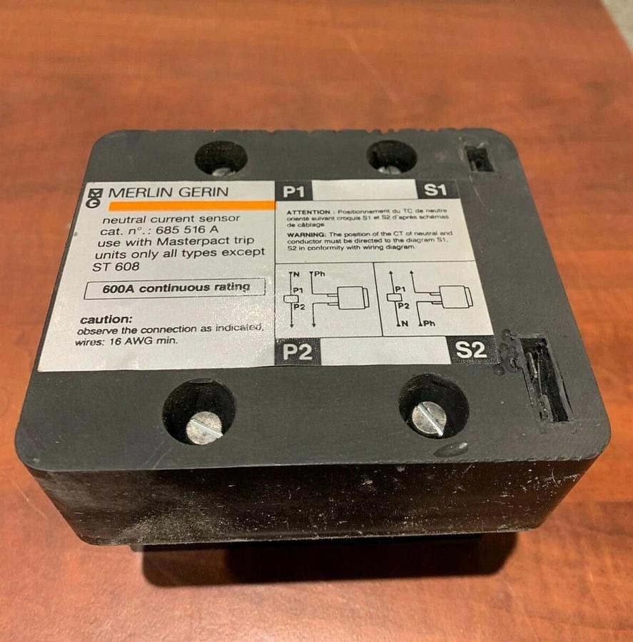 Used 600 Amp Merlin Gerin Neutral Current Sensor | 685 516 A