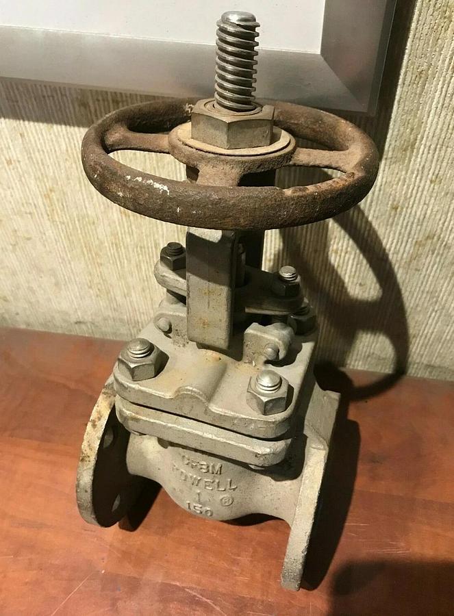 1" Powell CF8M Gate Valve 150 Stainless Steel | B-1122 FIG 2491