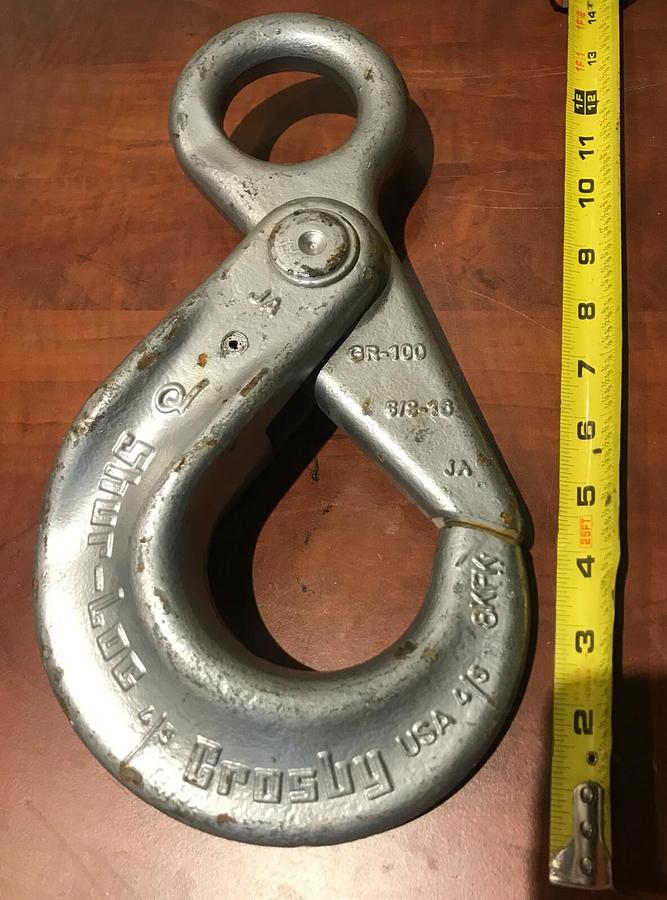 New Crosby Eye Shur-Loc 5/8" Rigging Lifting Hook | 22,600 lbs. WLL 1022941