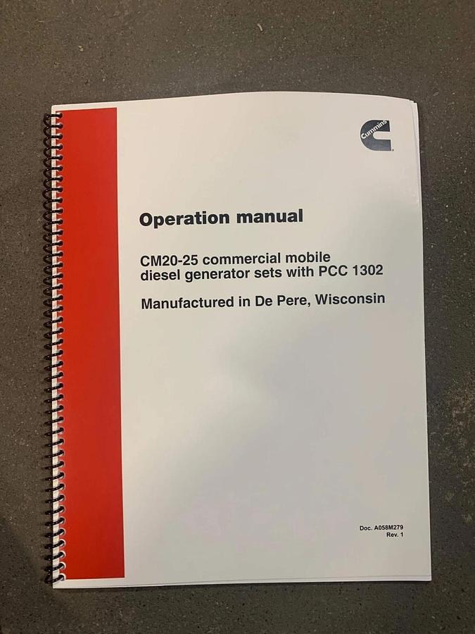 Used New 20kW Cummins CM20-1 Commerical Mobile Diesel Generator | 120/240V 1PH
