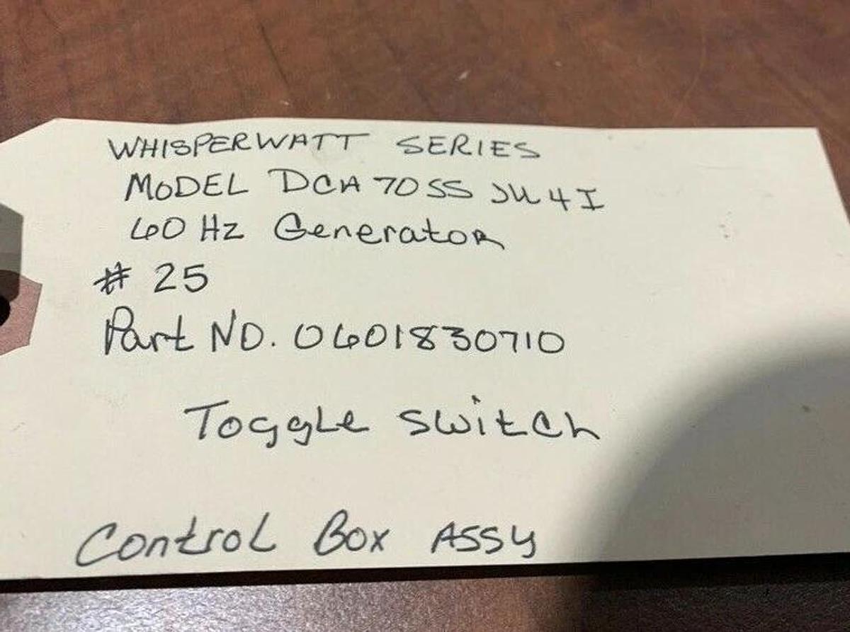 Used Multiquip Light Panel Toggle Switch DCA70SSJU4i | P/N: 0601830710