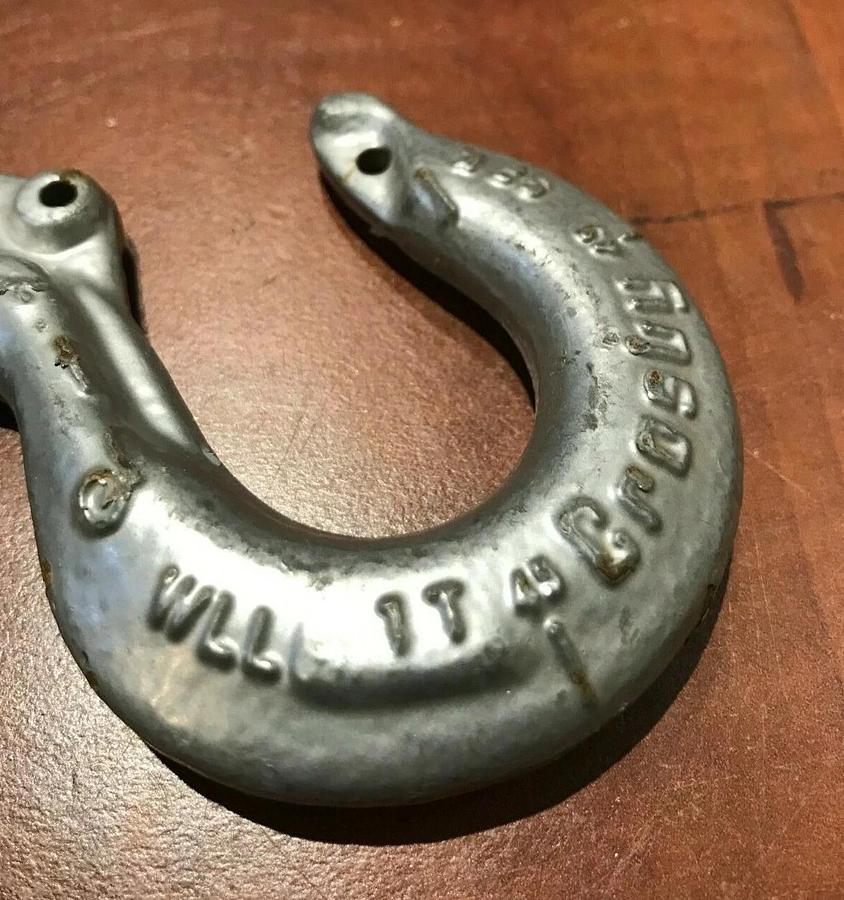 New Crosby Lifting Rigging Hook WLL 1 Ton (2,000 lbs.) | USA Grade GR 100