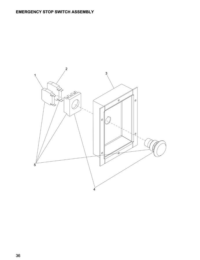 Used Magnum Power Generac Generator Emergency Stop Switch MMG35FHD | P/N: 22550
