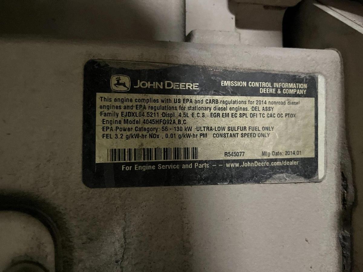 Used 70kVA 2014 Multiquip DCA-70SSJU4i Mobile Diesel Generator - S/N: 7305839