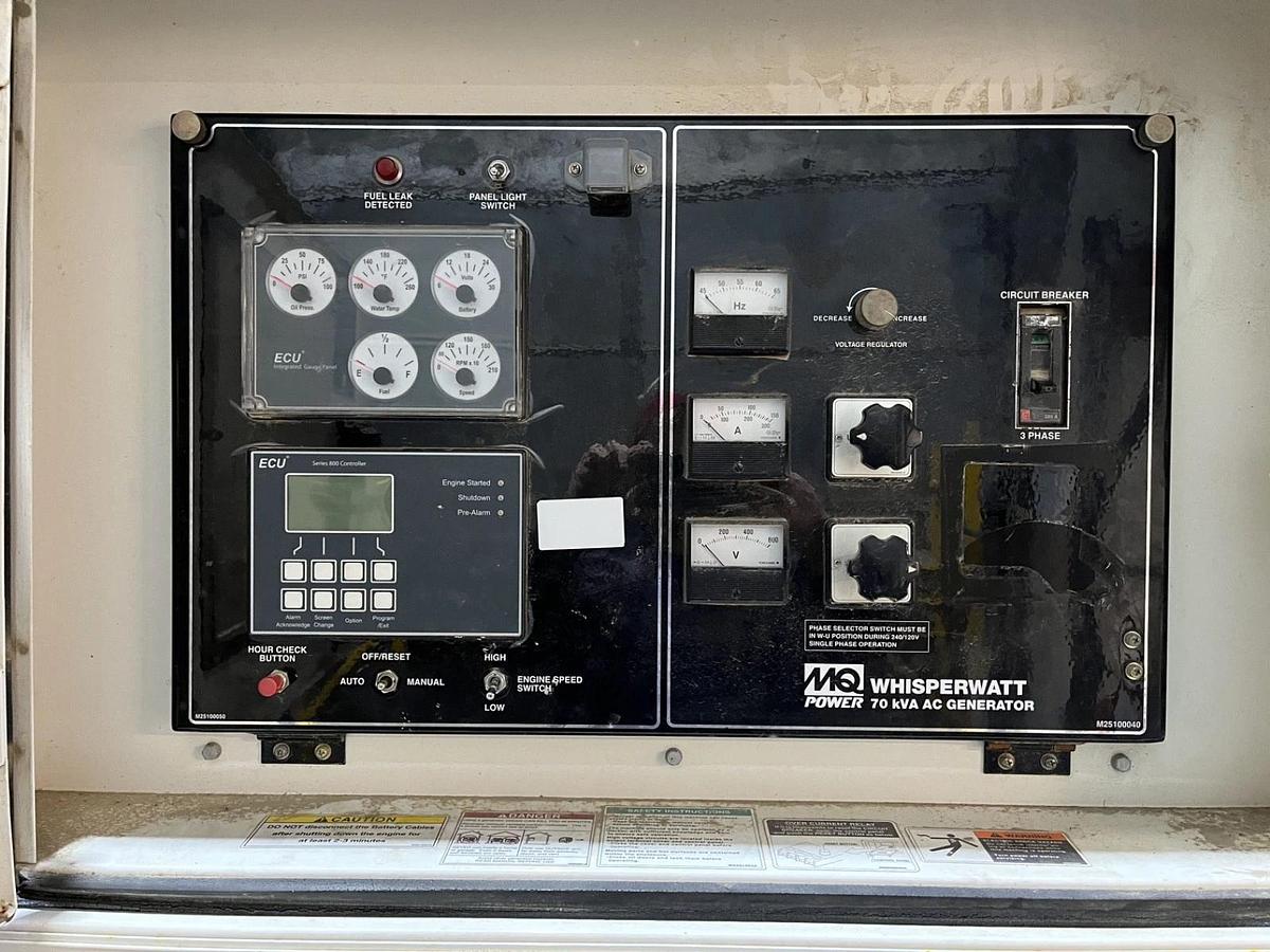 Used 70kva Multiquip DCA-70SSIU4F Mobile Diesel Generator - S/N: 7353548