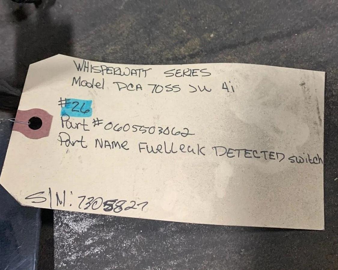 Used Used Multiquip DCA70SSJU4i Fuel Leak Detected Switch | P/N: 060550306