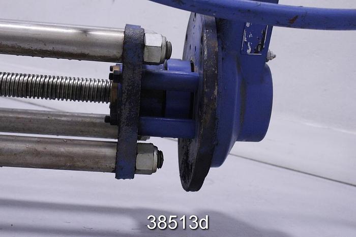 Used True Line 30" Hand Operated Knife Gate Valve with Zidell Gear Box #38513