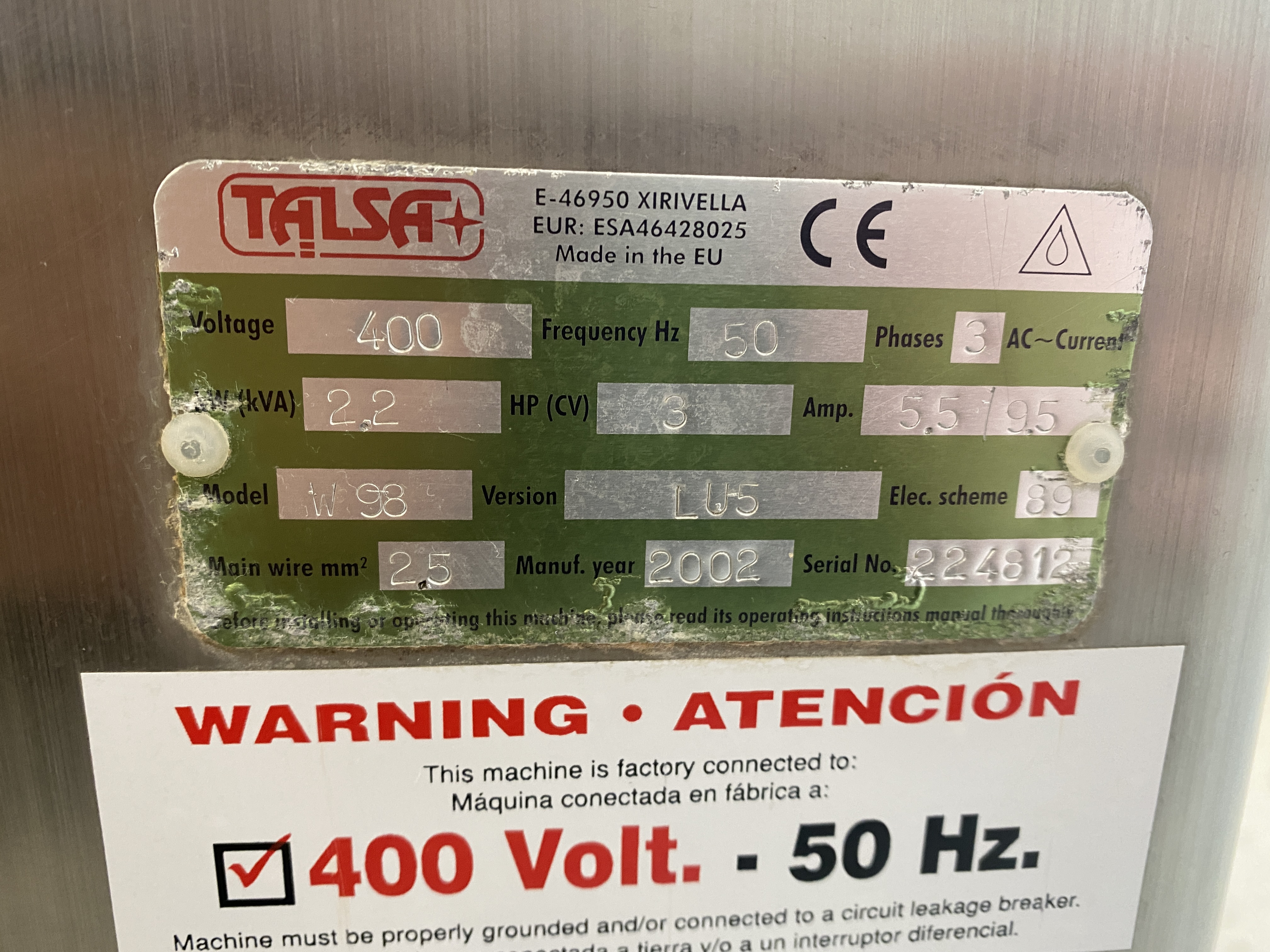 Begagnad 2002 Talsa W98