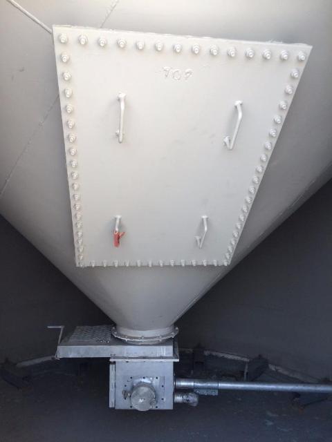 Used 140,000 lb. x 3,000 cu. ft. Vertical Steel Silo