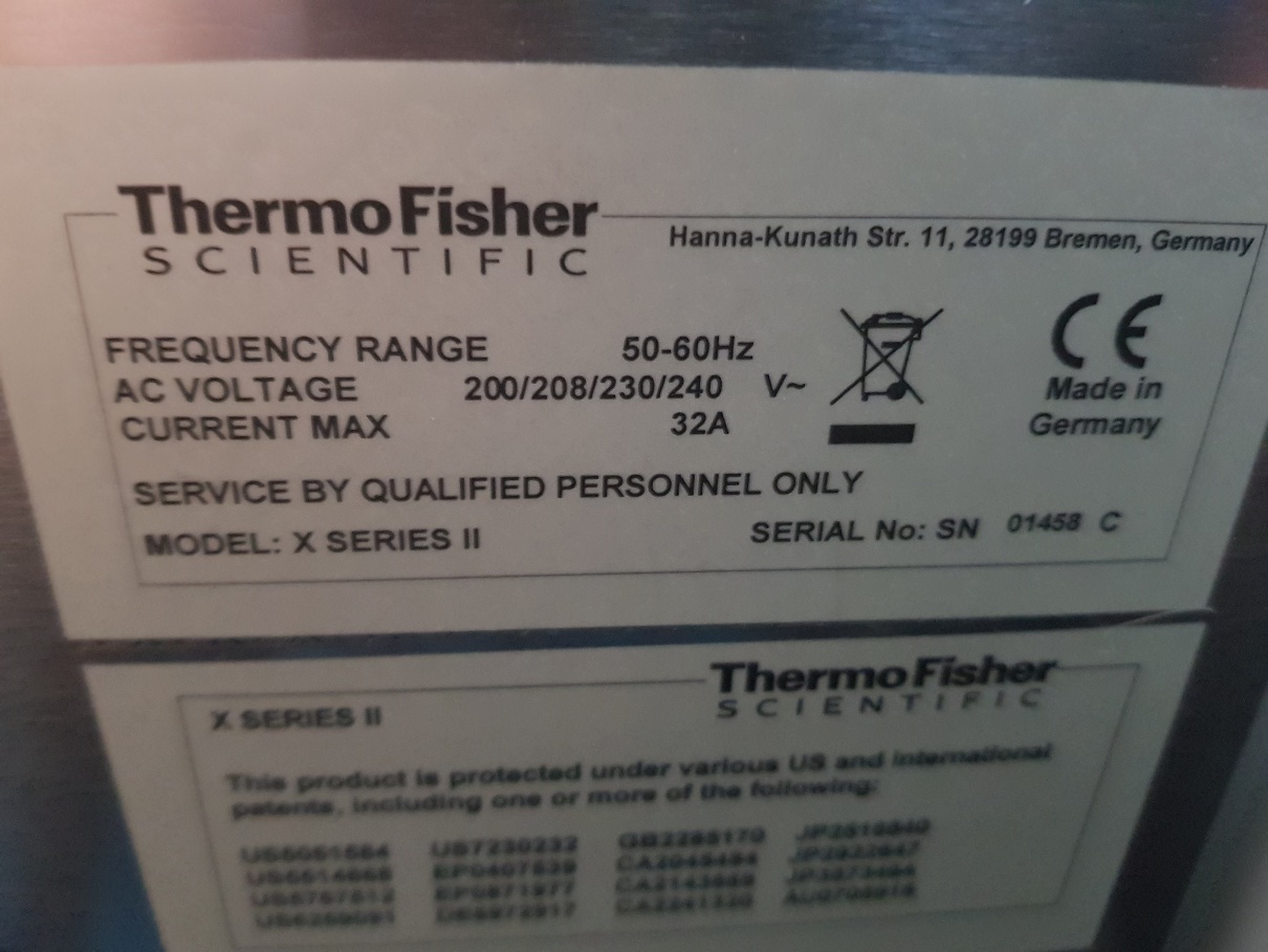 Used Thermo Fisher Scientific X Series II