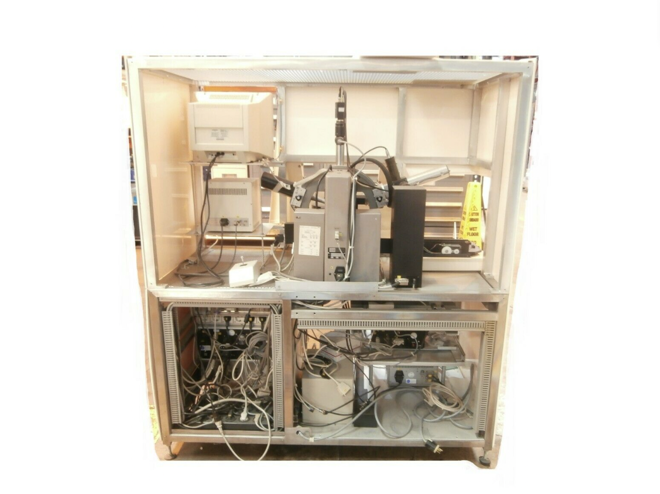 Used PLASMOS SD 4003 200mm Automated Ellipsometer AF-750 Lang MCC 12 + MP 4000 As-Is