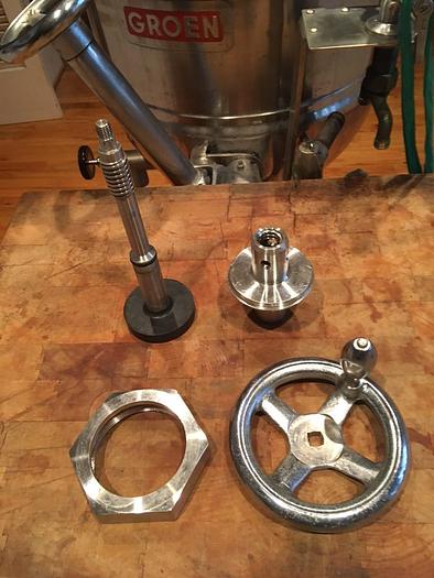 Used GROEN STEAM KETTLE 3" TANGENT DRAW OFF VALVE, COMPLETE ASSEMBLY, NEW (#875)