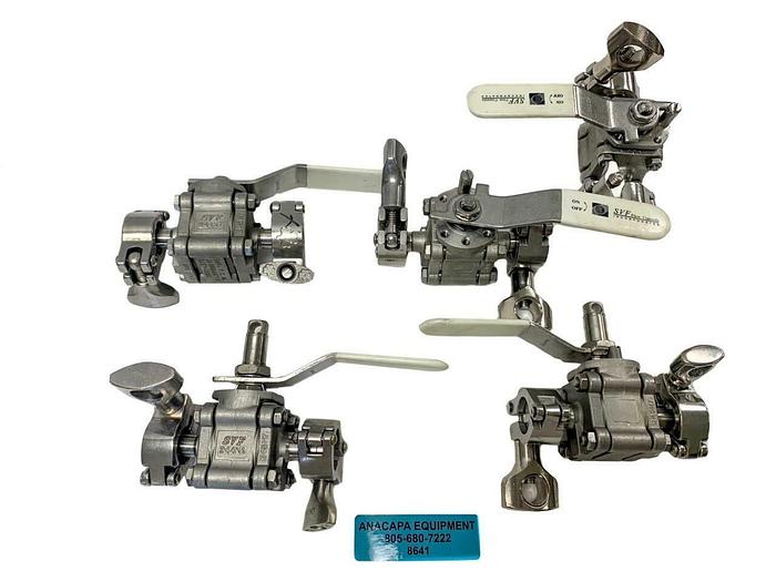 Used SVF- F.C.I SB76666ATTR 1/2"-1500 Sanitary Ball Valve Lot of 5 (8641)W