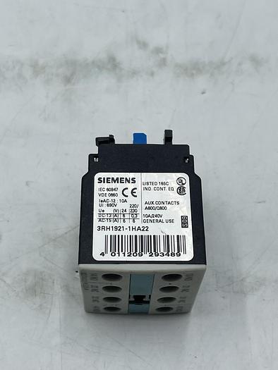 Used Siemens 3RH1921-1HA22