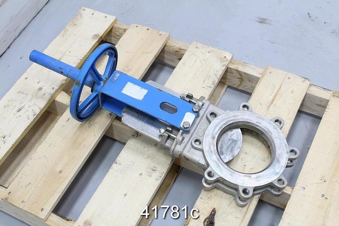 Used Orbinox ET Series 20 6" Hand Operated Knife Gate Valve #41781