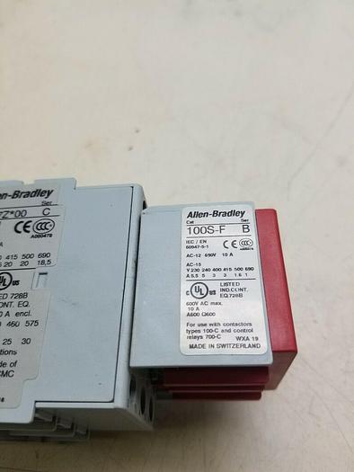 Used Allen-Bradley 100S-C37ZJ14C Nom-Reversing Contactor Contactor Coil 24VDC