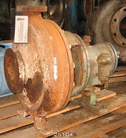 Used Goulds 3196 Goulds 3196, 1.5X3X13, Ductile Iron Casing, Stainless Steel Impeller, 5 Vane Impeller, 11" Impeller,  Stainless Steel Stuffing Box, Mechanical Seal, Mt Power End #25104