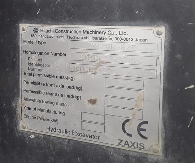 Usato WHEEL EXCAVATOR HITACHI ZX170W-6/E