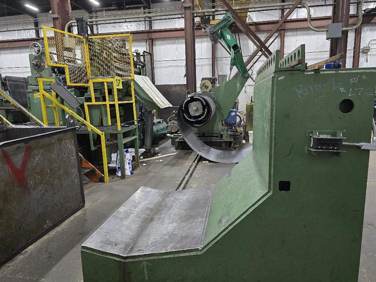Used 60” X 50,000 Lb Loopco Slitting Line