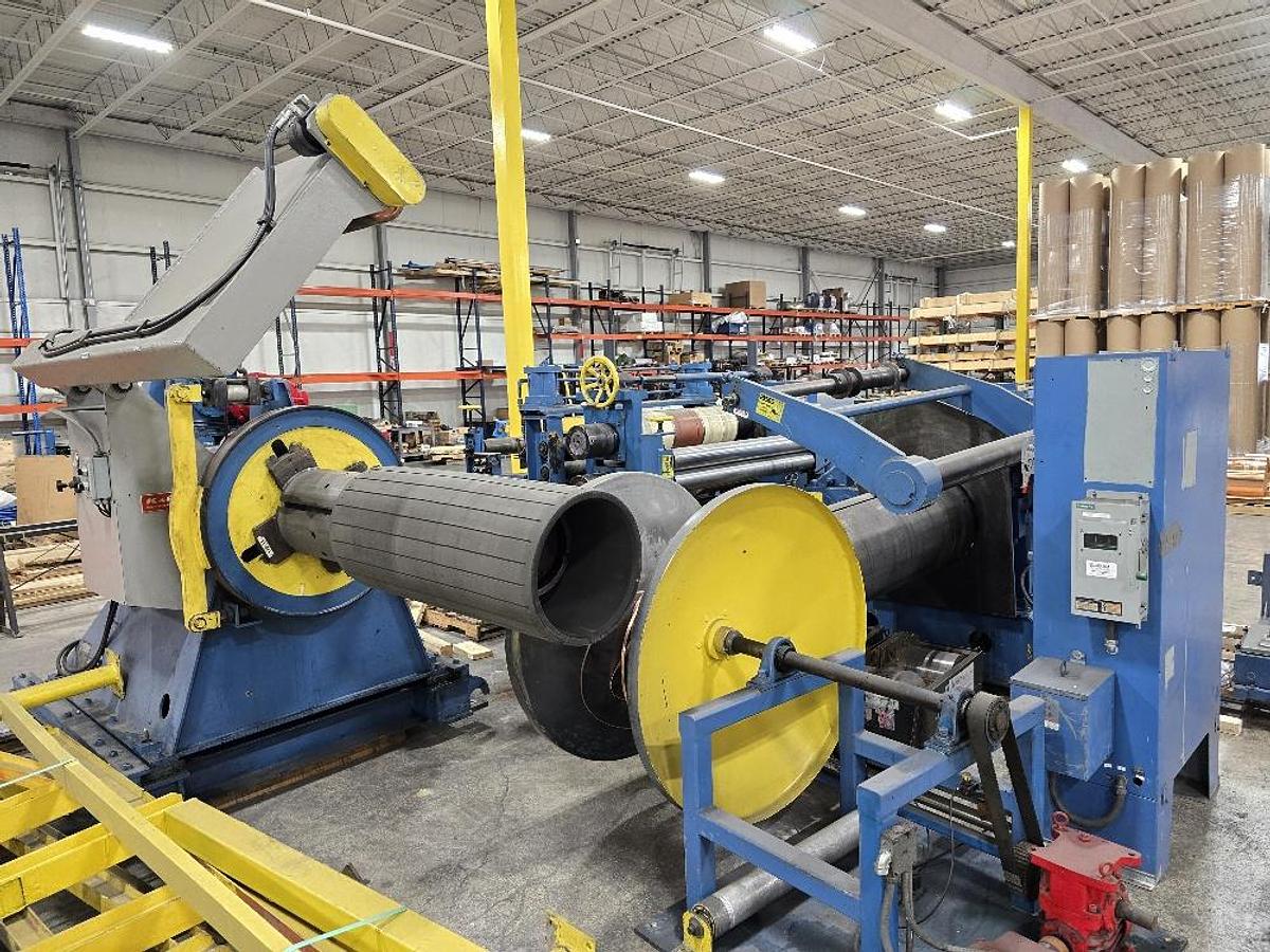 Used 30” x .125” x 10,000# Rex Slitting Line