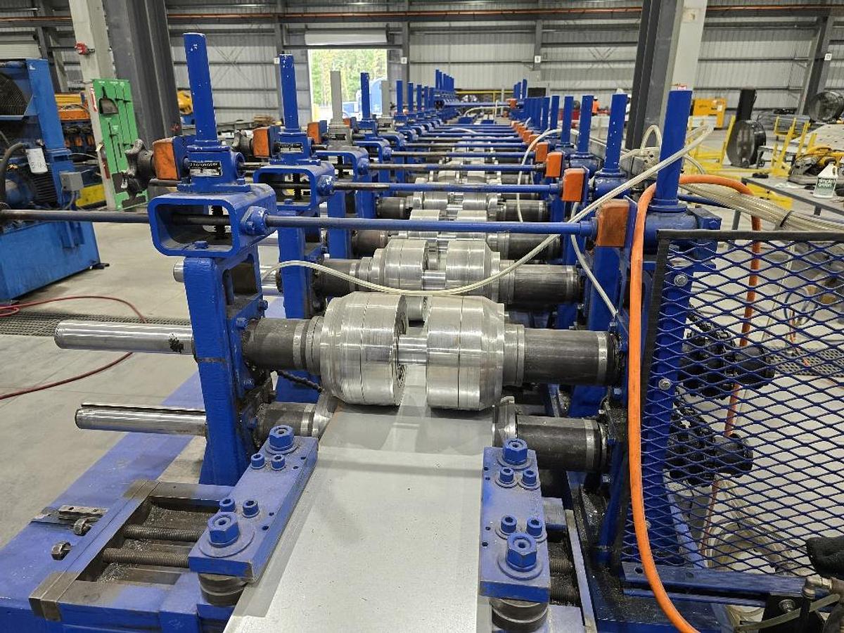 Used ASC 17-Stand x 2-1/2" Stud & Track Roll Form Line 