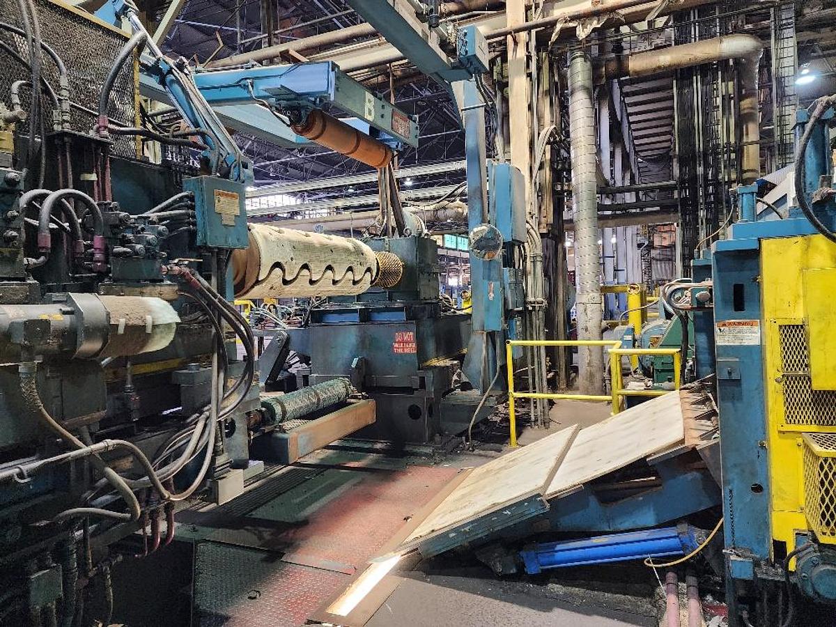Used 52” x .100” x 35,000 Lb. Stamco Double-Loop Slitting Line