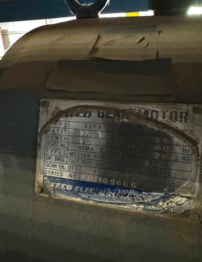 Used 84" W x 120" L Driven Conveyor, 10' Section