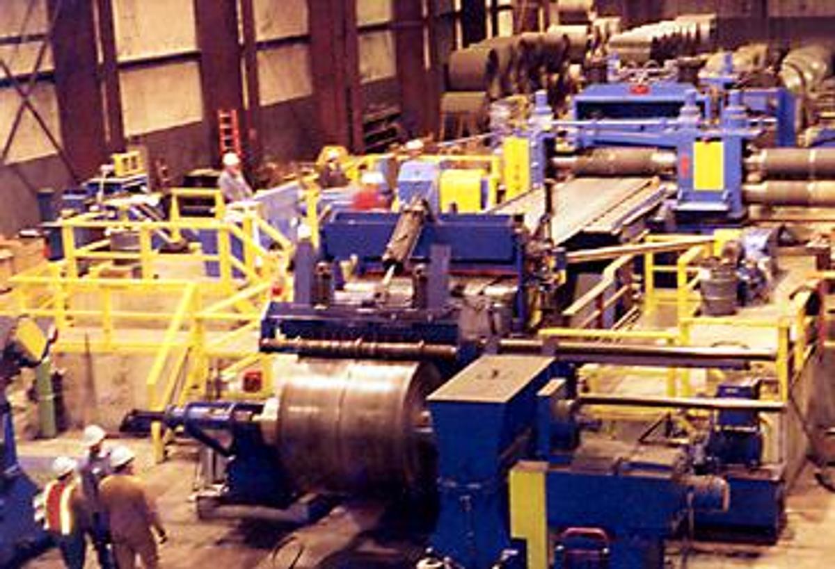 Used 75" x .625" x 90,0000 Lbs. Braner Slitting Line