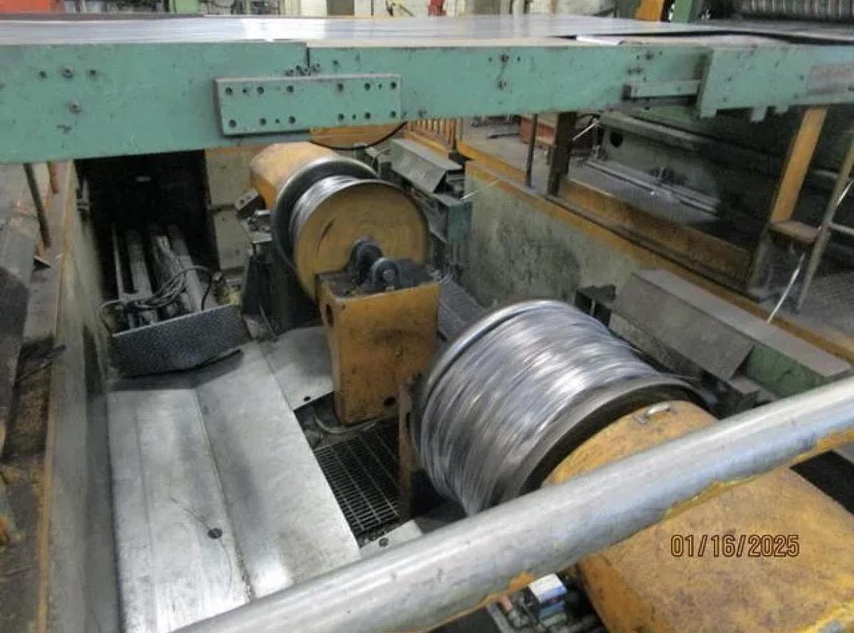 Used 60" x .187” x 50,000# Chicago/Paxson Loop Slitting Line with 2 Heads
