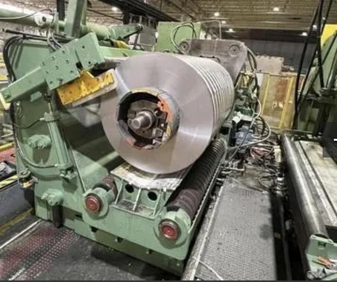 Used 60” x 40,000 Lbs. (3) Heads Stamco Loop Slitting Line