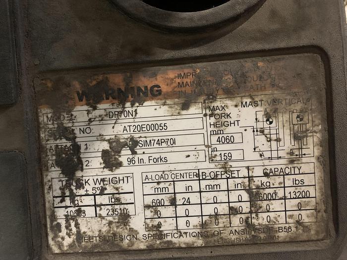 Used 2017 CAT DP70 Forklift