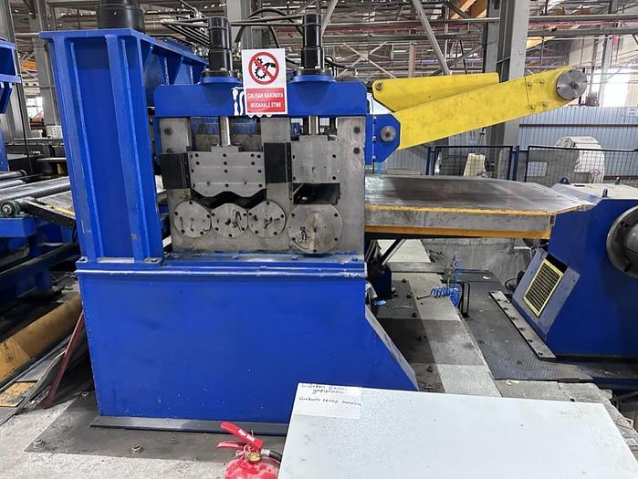 Used 1500mm x 6mm x 50,000# Rotary Shear Cut-to-Length Line