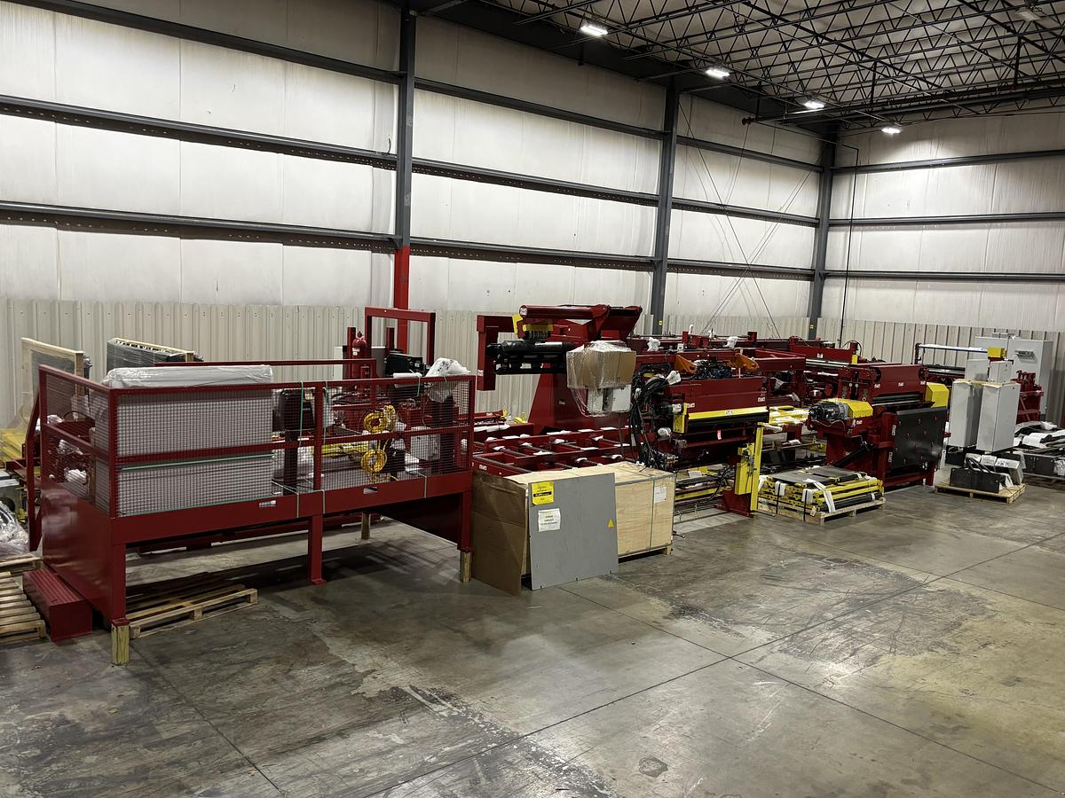 Used 63” X 0.079” Red Bud Cut-to-Length Line