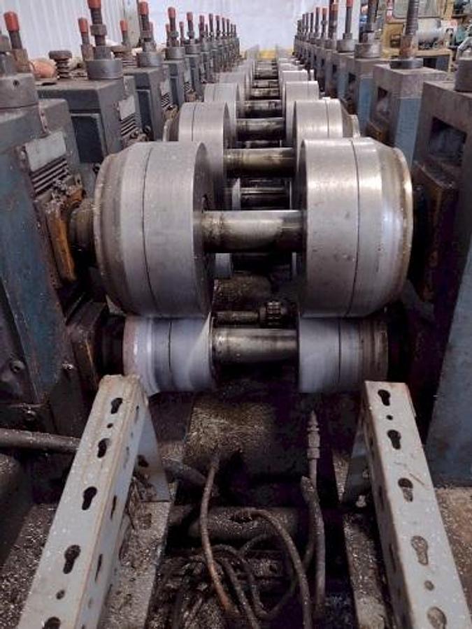 Used 12 Stand X 2.5” Ardcor/Roll Kraft Model F-10 Adjustable Width Stud Rollformer