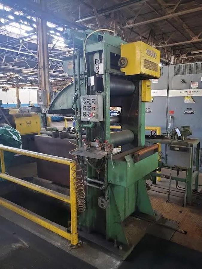 Used 18” x .025” - .003” Ruesch Ring Type Precision Double Loop Slitting Line